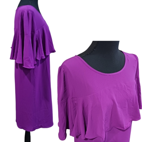 Skies Are Blue You Blow Me Away Cape Dress - Picture 3 of 7